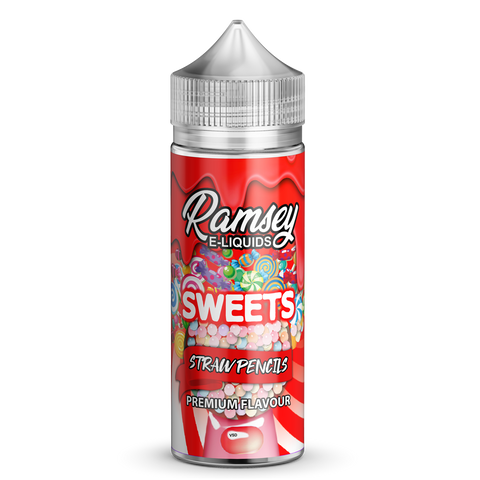 Ramsey E-Liquids Sweets Straw Pencils 100ml Shortfill