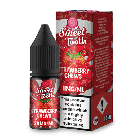 Sweet Tooth Strawberry Chew 10ml Nic Salt E-Liquid
