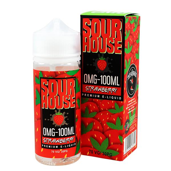 The Neighbourhood E-Liquid Sour House: Sour Strawberry 0mg 100ml Shortfill E-Liquid