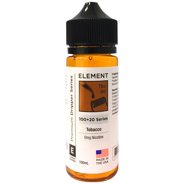 Element Tobacco 0mg 100ml Short Fill E-Liquid