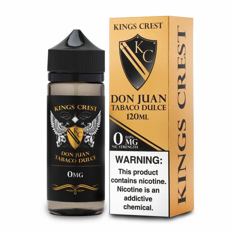 Kings Crest Don Juan Tabaco Dulce 100ml Shortfill