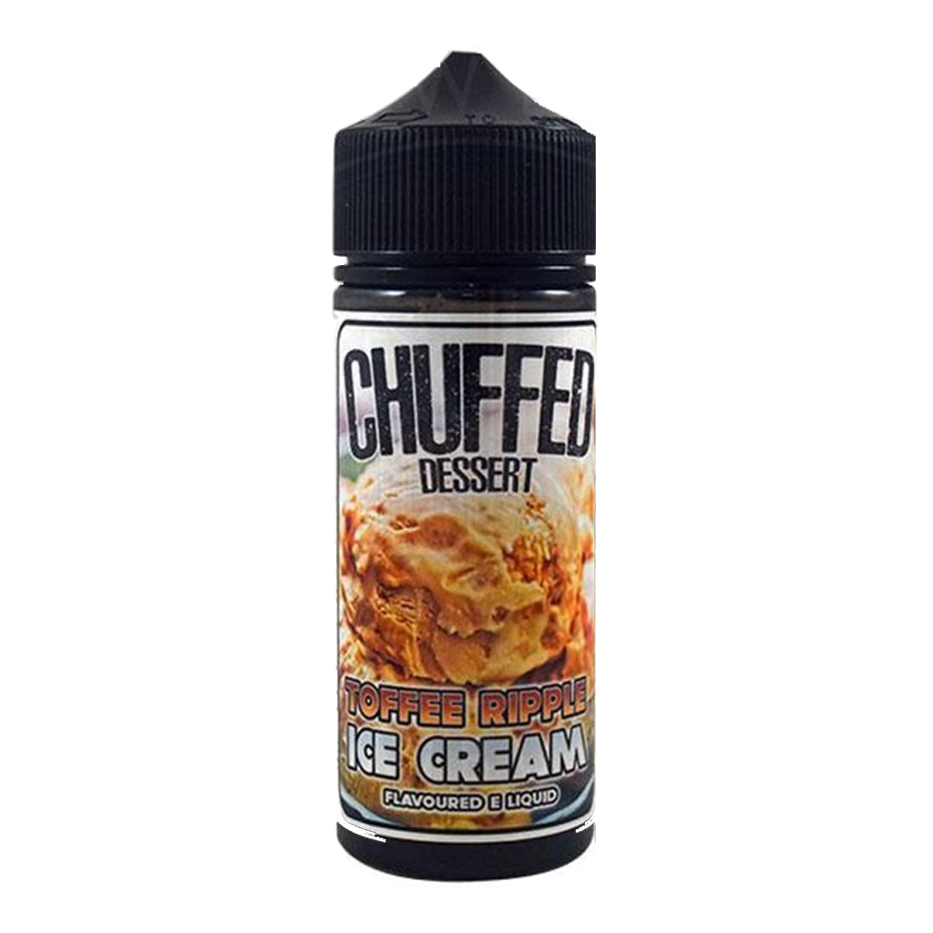Chuffed Desserts: Toffee Ripple Ice Cream 0mg 100ml Shortfill E-Liquid