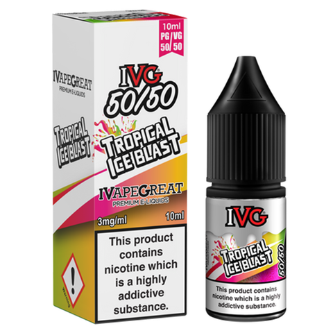 IVG 50/50 Tropical Ice Blast 10ml E-Liquid