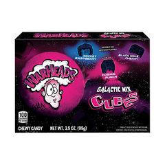 Warheads Galactic Cubes Theatre Box 3.5oz (99g) 12pk