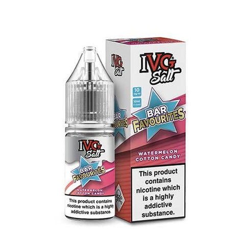 IVG Bar Favourites Watermelon Cotton Candy 10ml Nic Salt