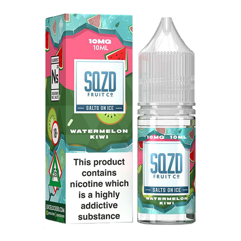 SQZD Watermelon Kiwi On Ice 10ml Nic Salt