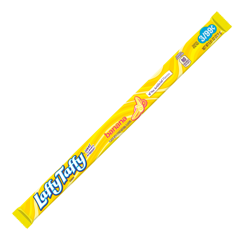 Wonka Laffy Taffy Rope Banana (24 Pack)